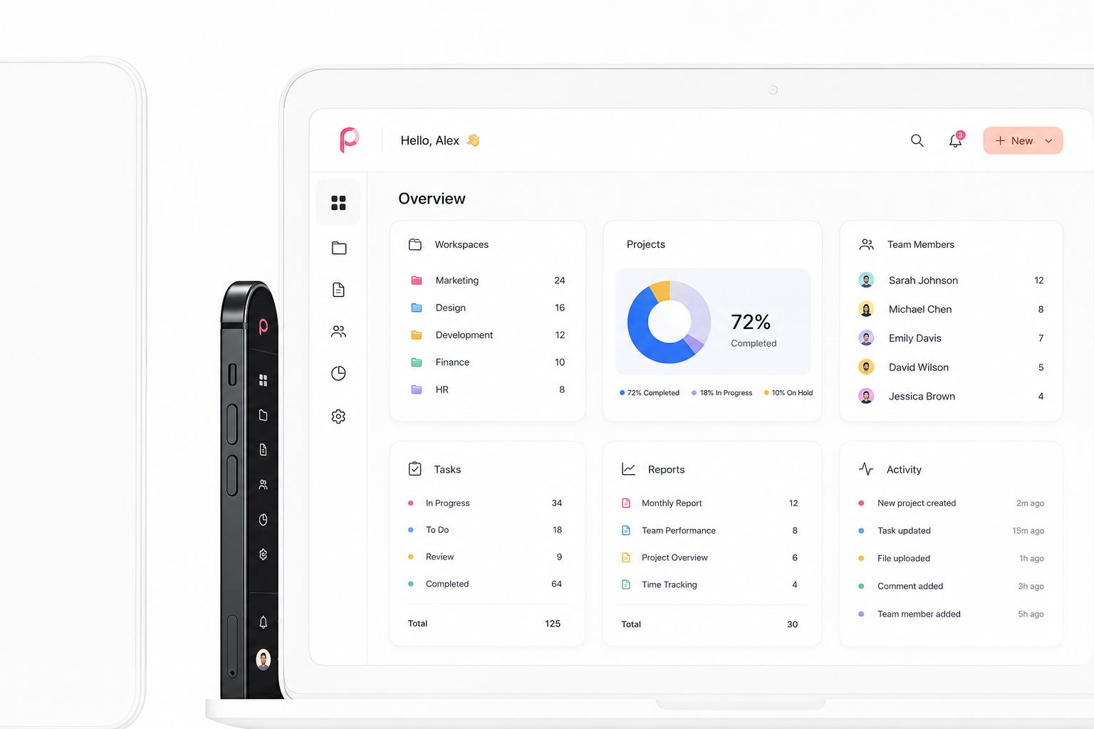CRM dashboard visual