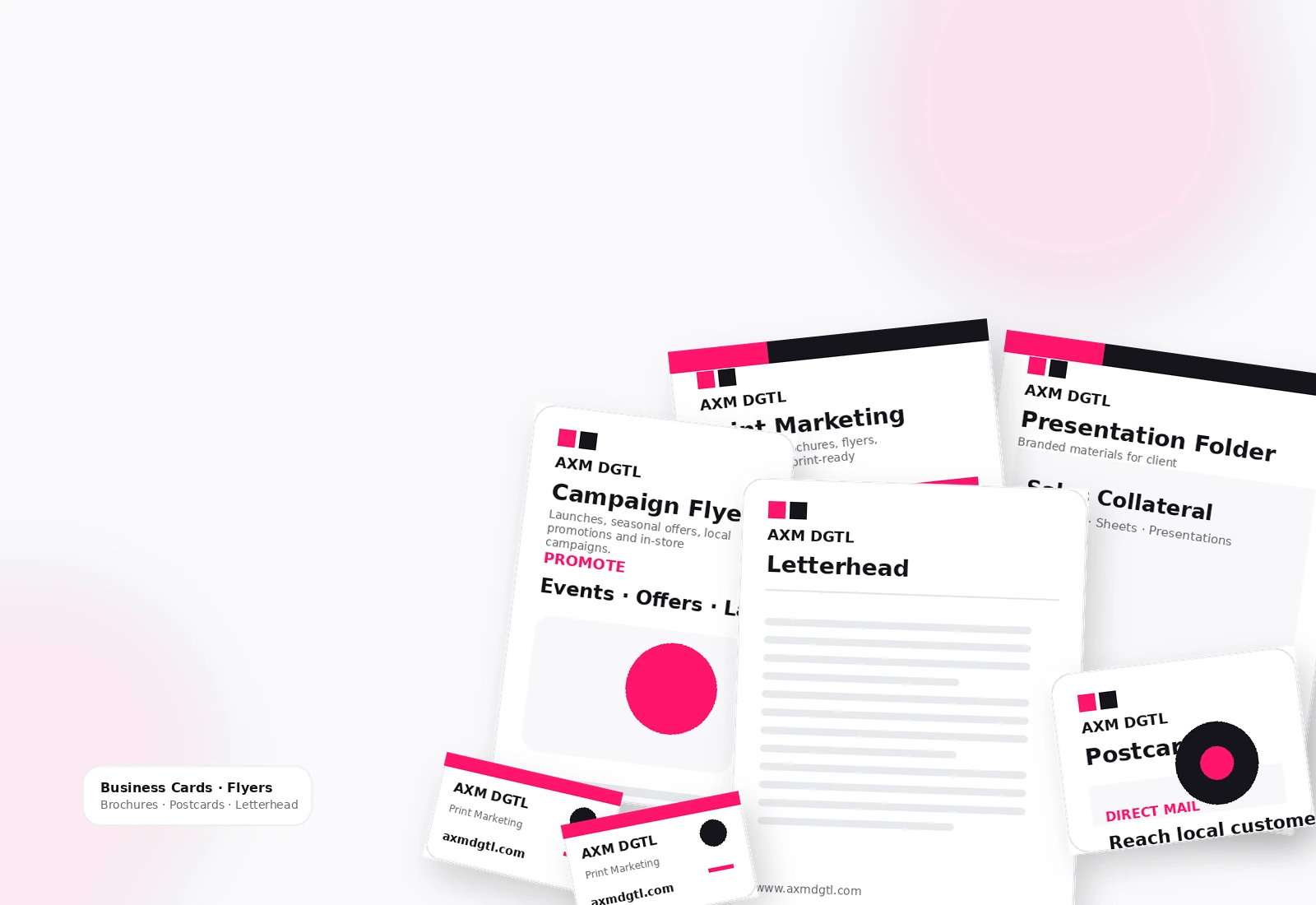 Print marketing and branded business collateral